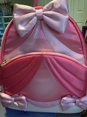 Loungefly Pink Satin Bow Kids Mini Backpack